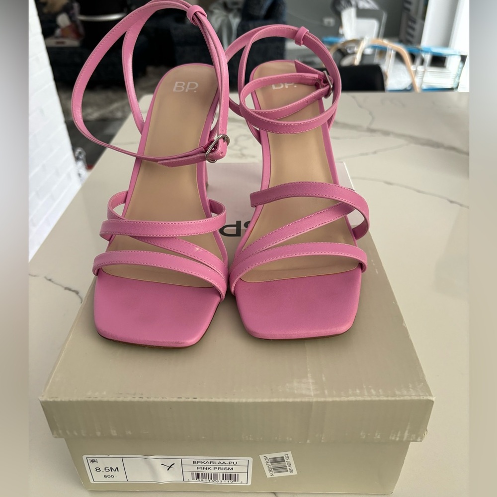 Nordstrom BP Strappy Heel-PINK